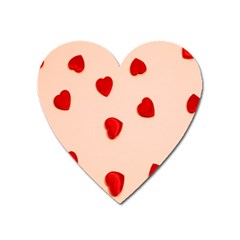 Valentine Day Pattern Logo Heart Heart Magnet by artworkshop