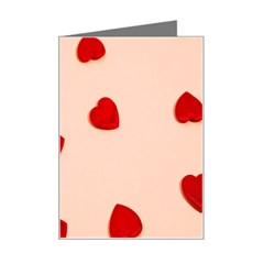 Valentine Day Pattern Logo Heart Mini Greeting Card