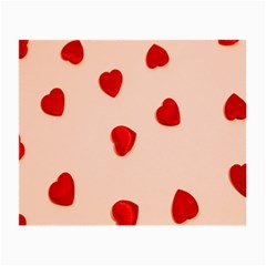 Valentine Day Pattern Logo Heart Small Glasses Cloth (2 Sides) by artworkshop