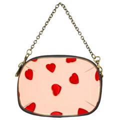 Valentine Day Pattern Logo Heart Chain Purse (two Sides) by artworkshop