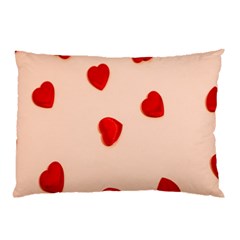 Valentine Day Pattern Logo Heart Pillow Case by artworkshop