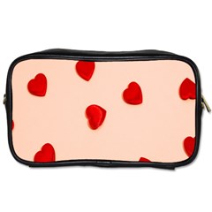 Valentine Day Pattern Logo Heart Toiletries Bag (two Sides) by artworkshop