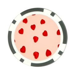 Valentine Day Pattern Logo Heart Poker Chip Card Guard (10 Pack) by artworkshop