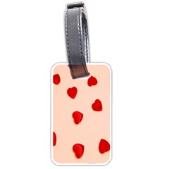 Valentine Day Pattern Logo Heart Luggage Tag (one Side)