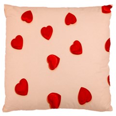 Valentine Day Pattern Logo Heart Large Cushion Case (one Side) by artworkshop