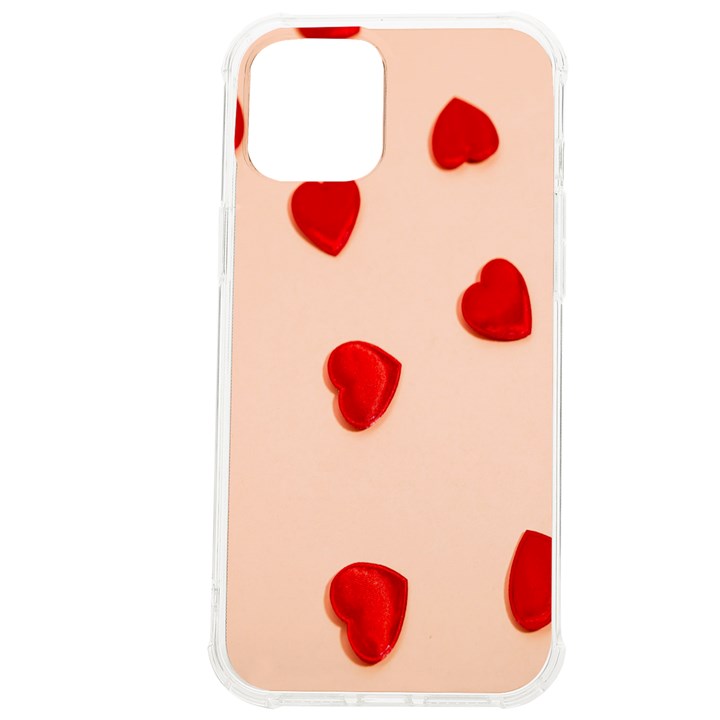 Valentine Day Pattern Logo Heart iPhone 12 Pro max TPU UV Print Case