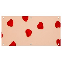 Valentine Day Pattern Logo Heart Banner And Sign 4  X 2  by artworkshop