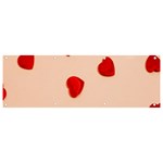 Valentine Day Pattern Logo Heart Banner and Sign 9  x 3  Front