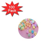 Valentine Day Heart Capsule 1  Mini Magnets (100 Pack)  by artworkshop