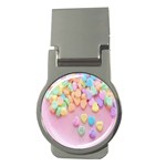 Valentine Day Heart Capsule Money Clips (Round)  Front