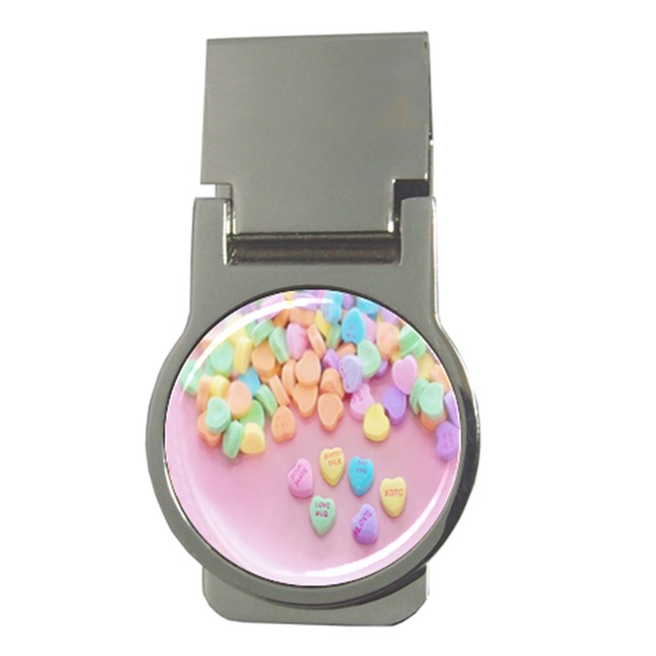 Valentine Day Heart Capsule Money Clips (Round) 