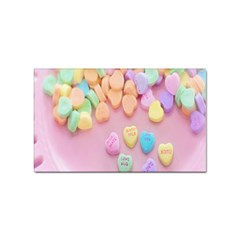 Valentine Day Heart Capsule Sticker Rectangular (100 Pack)