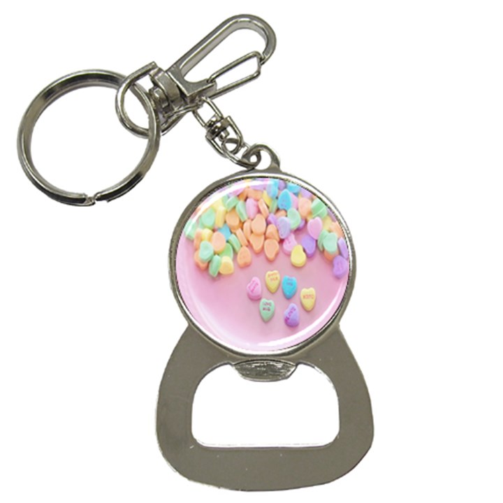 Valentine Day Heart Capsule Bottle Opener Key Chain