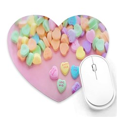 Valentine Day Heart Capsule Heart Mousepad by artworkshop