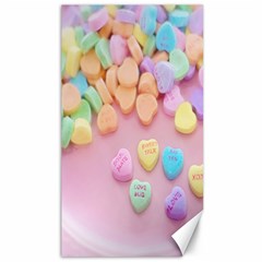 Valentine Day Heart Capsule Canvas 40  X 72  by artworkshop