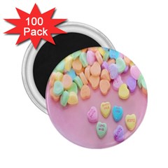 Valentine Day Heart Capsule 2 25  Magnets (100 Pack)  by artworkshop