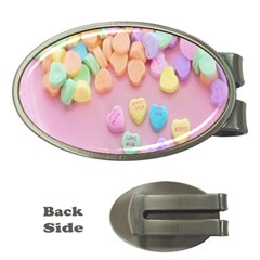 Valentine Day Heart Capsule Money Clips (oval)  by artworkshop