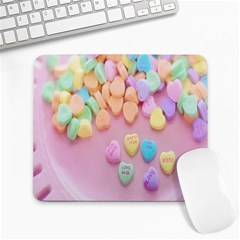 Valentine Day Heart Capsule Large Mousepad by artworkshop