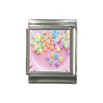 Valentine Day Heart Capsule Italian Charm (13mm) Front