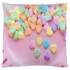 Valentine Day Heart Capsule Large Cushion Case (one Side) by artworkshop