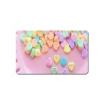 Valentine Day Heart Capsule Magnet (Name Card) Front