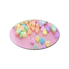 Valentine Day Heart Capsule Sticker Oval (100 Pack) by artworkshop