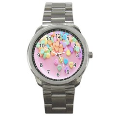 Valentine Day Heart Capsule Sport Metal Watch by artworkshop