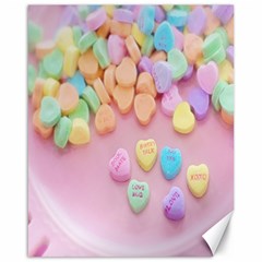 Valentine Day Heart Capsule Canvas 16  X 20 