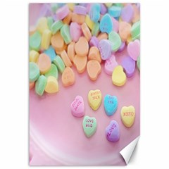 Valentine Day Heart Capsule Canvas 12  X 18  by artworkshop