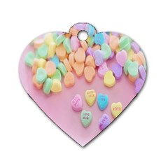 Valentine Day Heart Capsule Dog Tag Heart (two Sides) by artworkshop