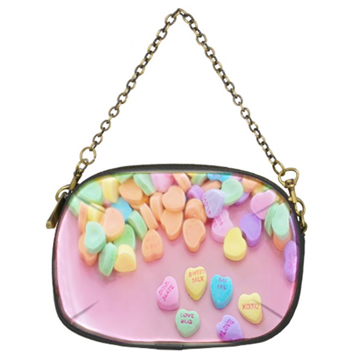 Valentine Day Heart Capsule Chain Purse (Two Sides)