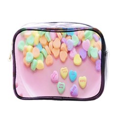 Valentine Day Heart Capsule Mini Toiletries Bag (one Side) by artworkshop