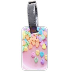 Valentine Day Heart Capsule Luggage Tag (two Sides) by artworkshop