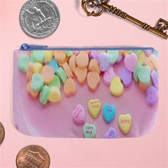 Valentine Day Heart Capsule Large Coin Purse by artworkshop