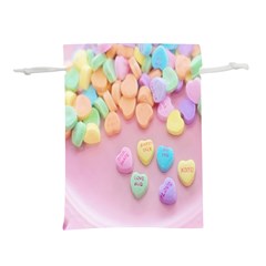 Valentine Day Heart Capsule Lightweight Drawstring Pouch (l) by artworkshop