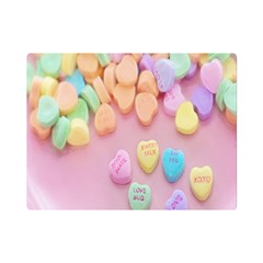 Valentine Day Heart Capsule One Side Premium Plush Fleece Blanket (mini)