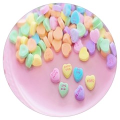 Valentine Day Heart Capsule Round Trivet by artworkshop