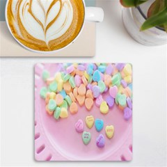 Valentine Day Heart Capsule Uv Print Square Tile Coaster  by artworkshop