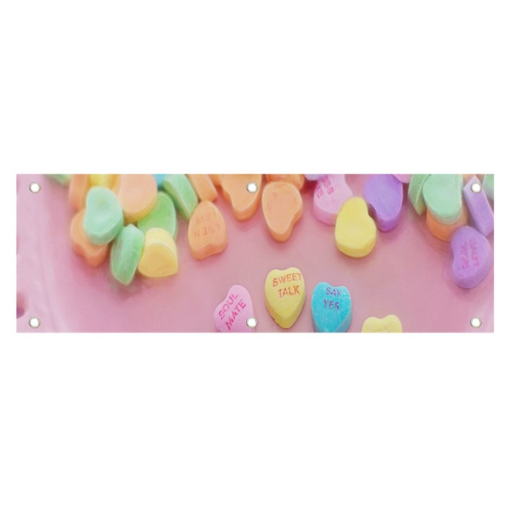 Valentine Day Heart Capsule Banner and Sign 6  x 2 