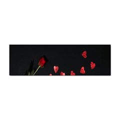 Valentine Day Heart Flower Sticker (bumper) by artworkshop