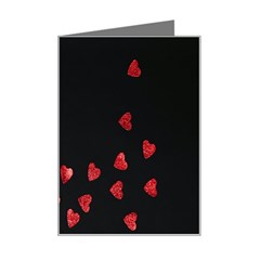 Valentine Day Heart Flower Mini Greeting Card by artworkshop