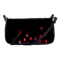 Valentine Day Heart Flower Shoulder Clutch Bag by artworkshop