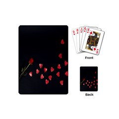 Valentine Day Heart Flower Playing Cards Single Design (mini) by artworkshop