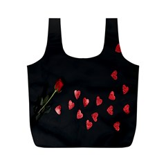 Valentine Day Heart Flower Full Print Recycle Bag (m) by artworkshop