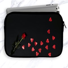 Valentine Day Heart Flower Apple Ipad 2/3/4 Zipper Cases by artworkshop