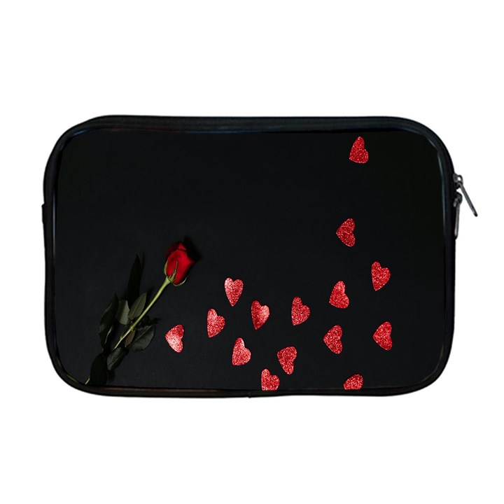 Valentine Day Heart Flower Apple MacBook Pro 17  Zipper Case