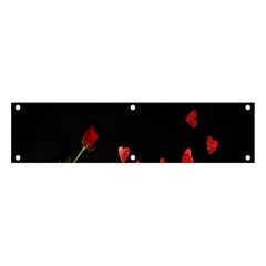 Valentine Day Heart Flower Banner And Sign 4  X 1  by artworkshop