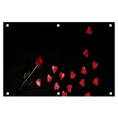 Valentine Day Heart Flower Banner And Sign 6  X 4  by artworkshop