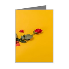 Valentine Day Heart Flower Gift Mini Greeting Card