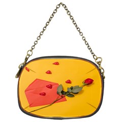 Valentine Day Heart Flower Gift Chain Purse (one Side) by artworkshop